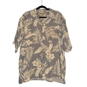 Paradise Coves Sz XXL Tropical Print Button Down Shirt Coastal Vacation Cruise
